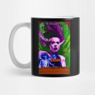 The Bride of Frankenstein Faux Retro Movie Poster Mug